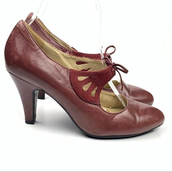 Naturalizer Shoes - Naturalizer N5 comfort Collina booties sz 5 Burgundy leather Regencycore boots